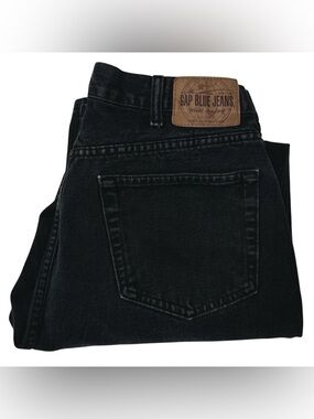 Vintage 90s Y2K Gap 33x30 (Actual: 30x30) Jeans Loose Black Denim